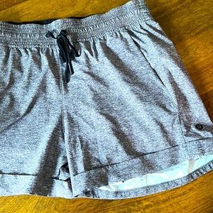 Lululemon charcoal grey running shorts. Dri-fit.